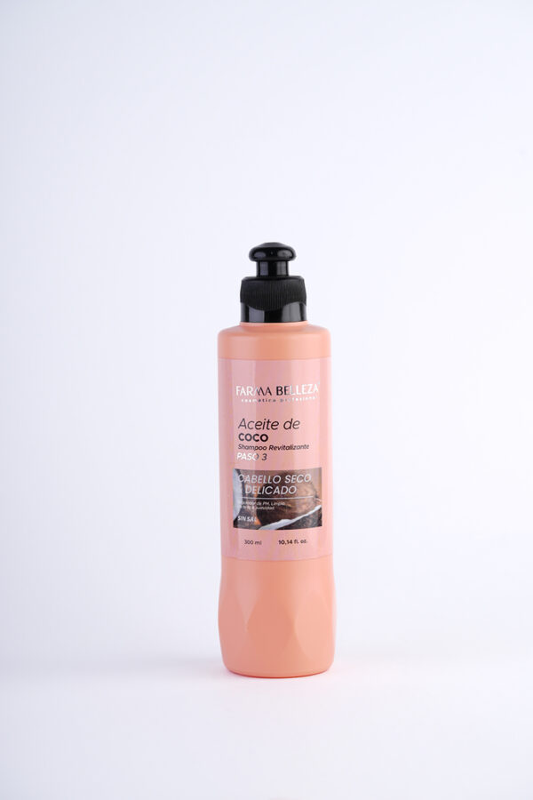 Aceite de coco shampoo revitalizante paso 3