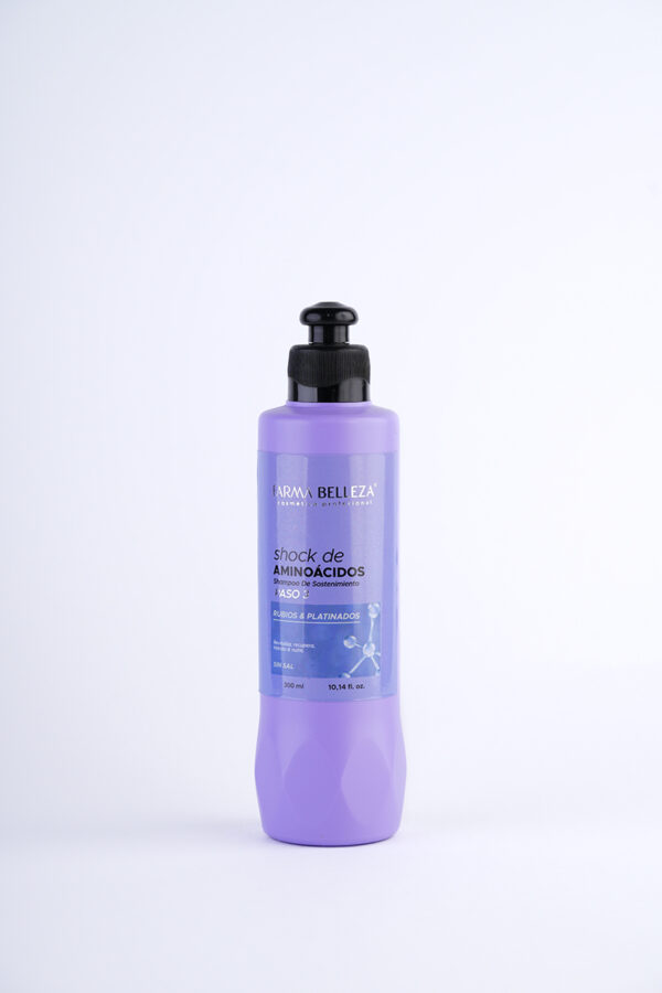 SHOCK DE AMINOACIDOS SHAMPOO REVITALIZANTE  RUBIOS Y PLATINADOS PASO 3